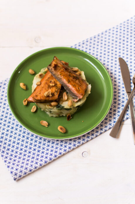 Stampot met Paksoi en zalm 2