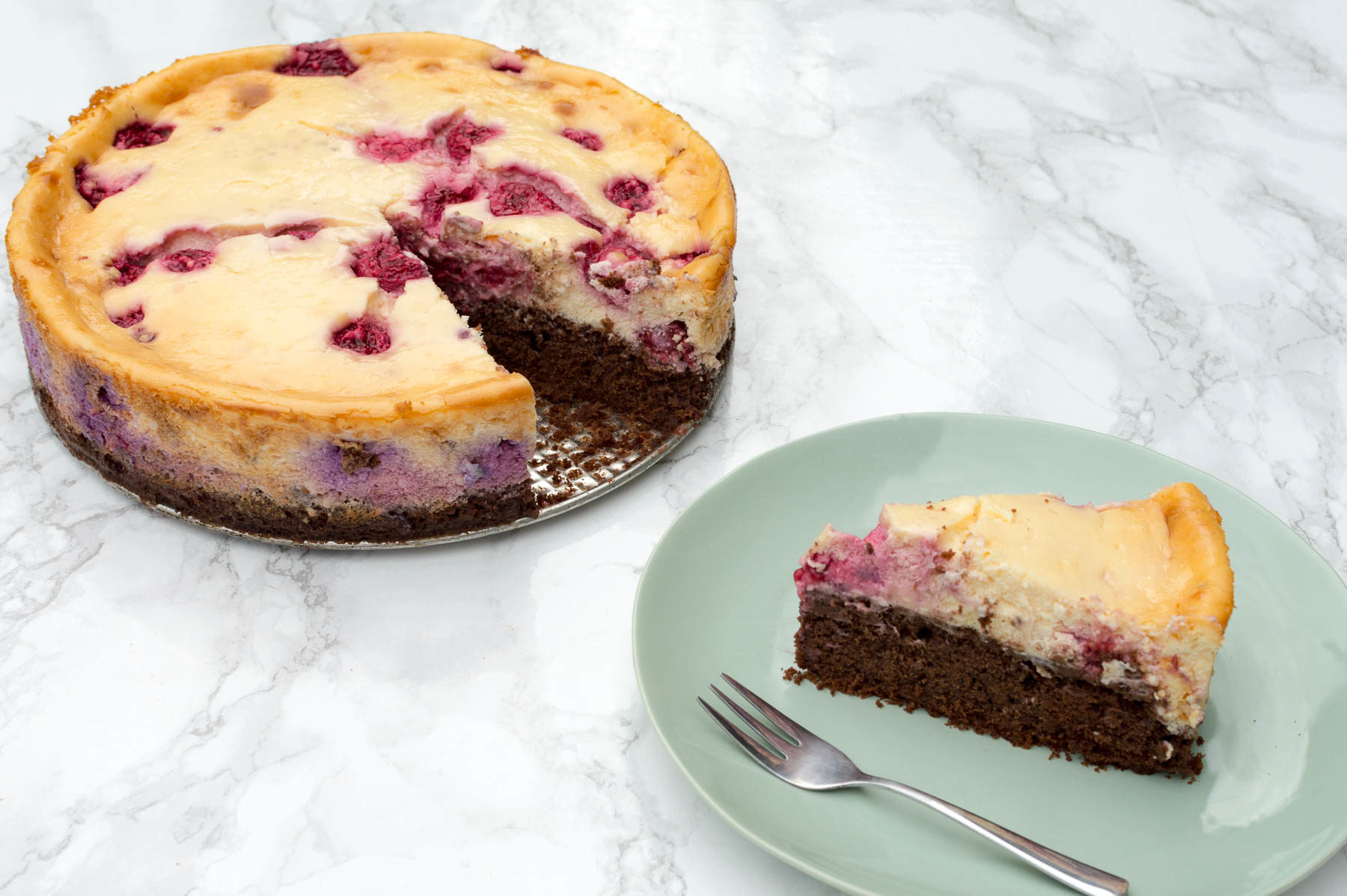 Brownie cheesecake - De Wereld op je Bord